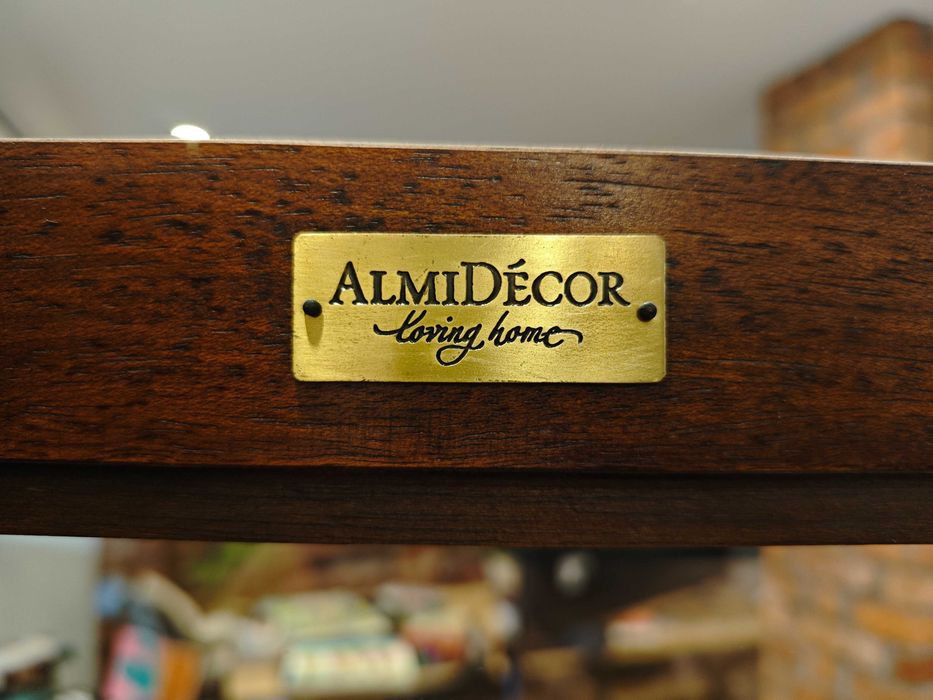 Stół Kolonialny Almi Decor drewno z okuciami 160cmx100cm