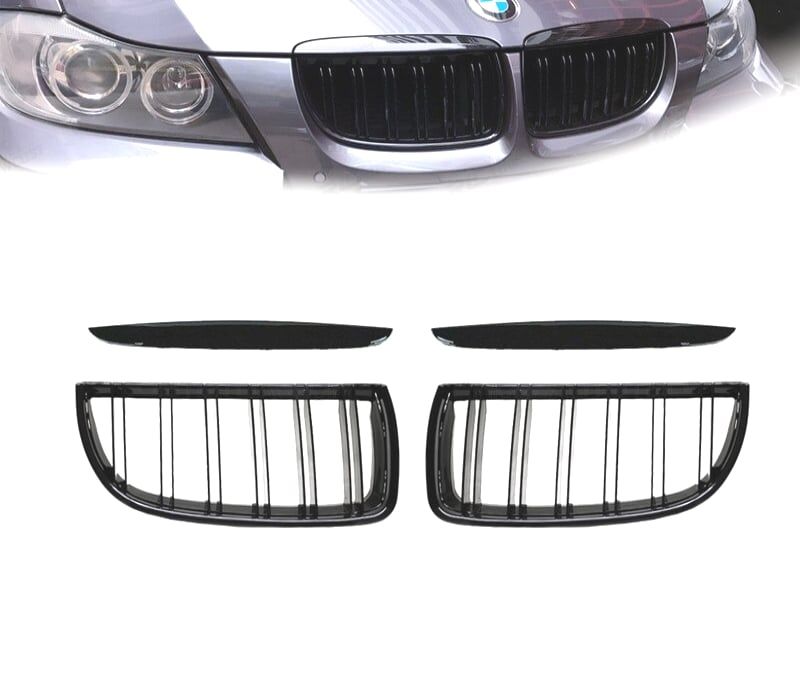 GRELHAS BMW E90 E91 PRE-LCI 05-08 PRETO BRILHANTE