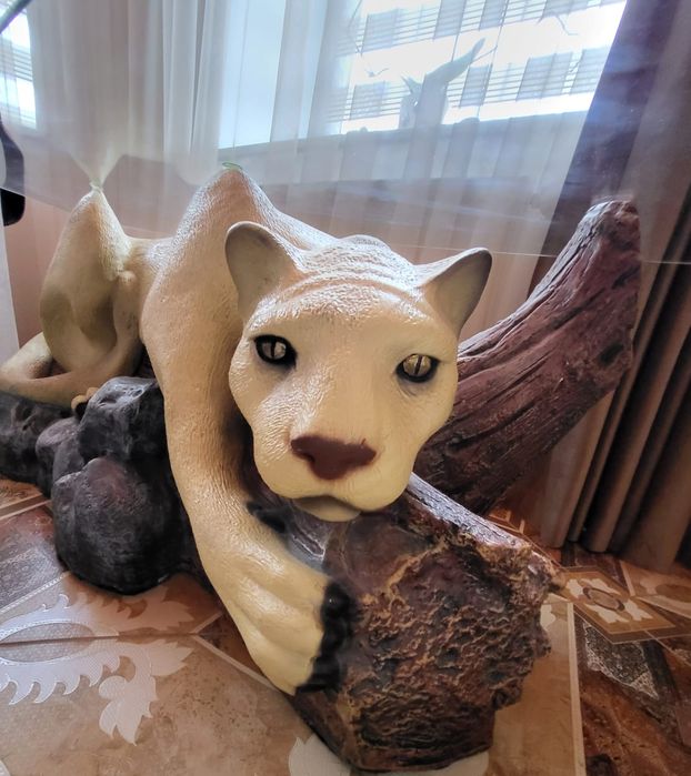 Стіл журнальний, скляний кавовий столик Пума