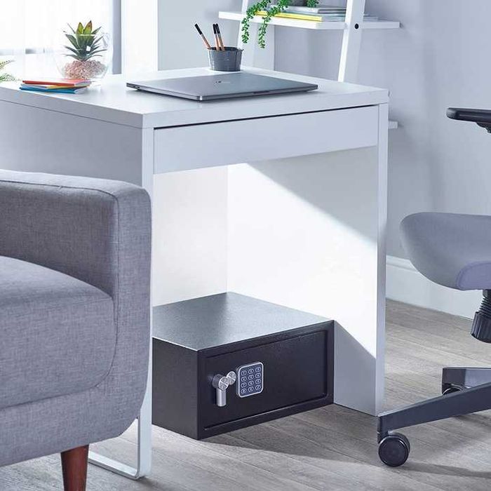 SOLIDNY Sejf na laptopa dokumenty SZYFR KOD elektroniczny kasa MOCNY