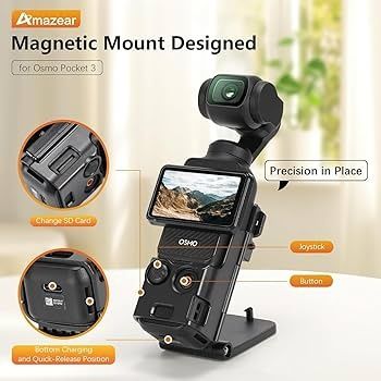 Magnetyczny uchwyt AMAZEAR OP3 do DJI Osmo Pocket 3,