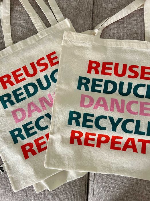 Tote bag Reuse Reduce Recycle