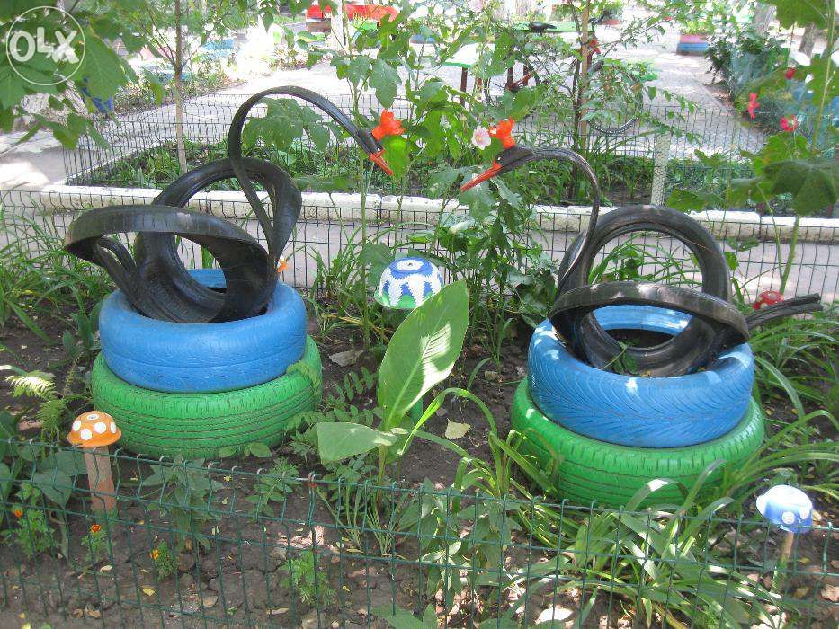 поделки из покрышек