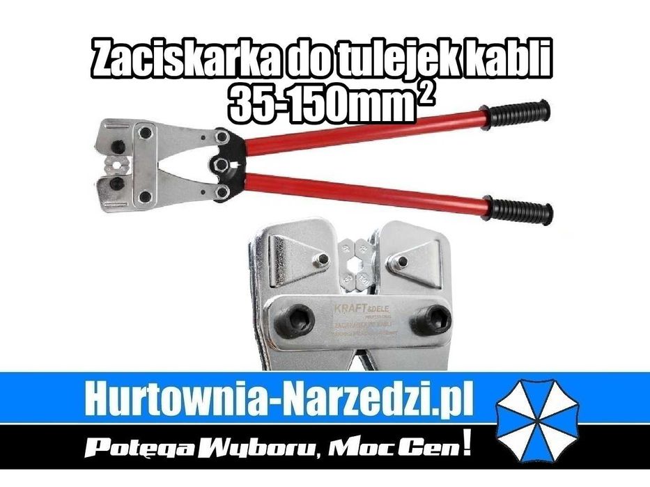 Zaciskarka do tulejek kabli 35-150 mm² praska do tulejek kabli 35-150