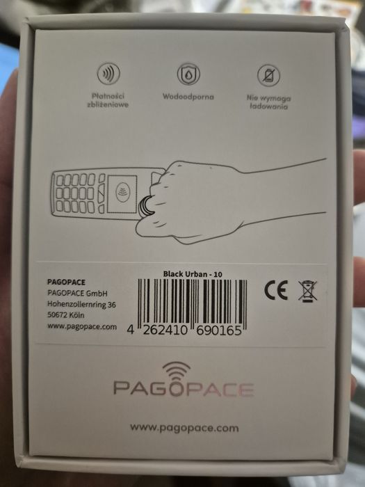 Sprzedam nową obrączkę płatniczą pagopace Black Urban.
