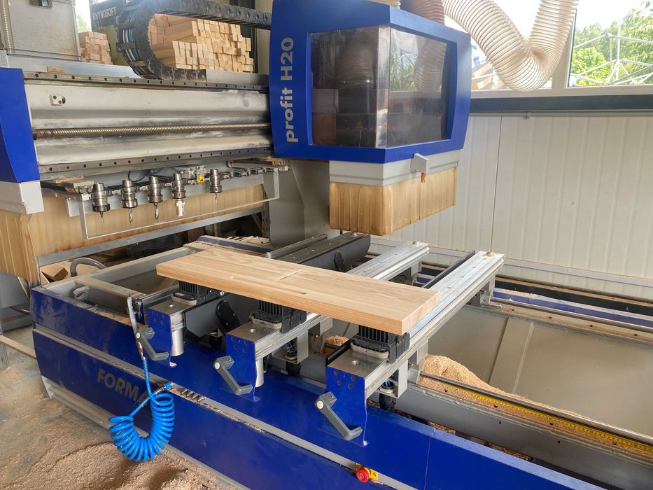 Stopnie dębowe 4cm na konstrukcje stalowe CNC