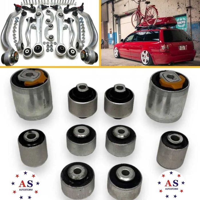 Сайлентблоки передніх важелів Audi A4 A6 VW B5 Skoda Super B ГАРАНТІЯ