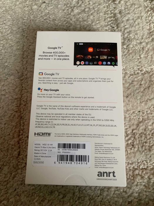 Xiaomi MI Box S Max 4K Ultra HD SMART 3 generacji