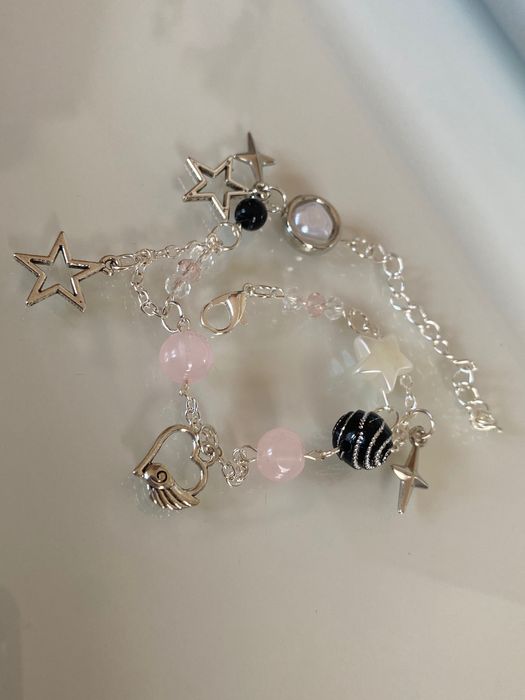 srebrna bransoletka coquette