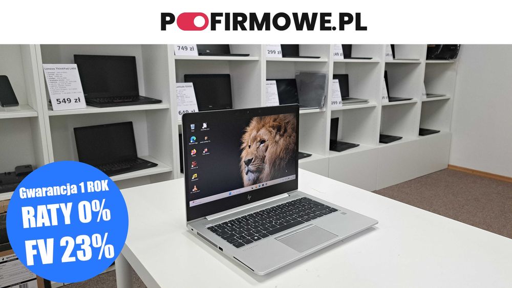 Zgrabny HP EliteBook 830 G5 13,3" i5-8gen 16GB 256SSD IPS Full HD Windows 11 Gwarancja Faktura VAT 23% Klasa A