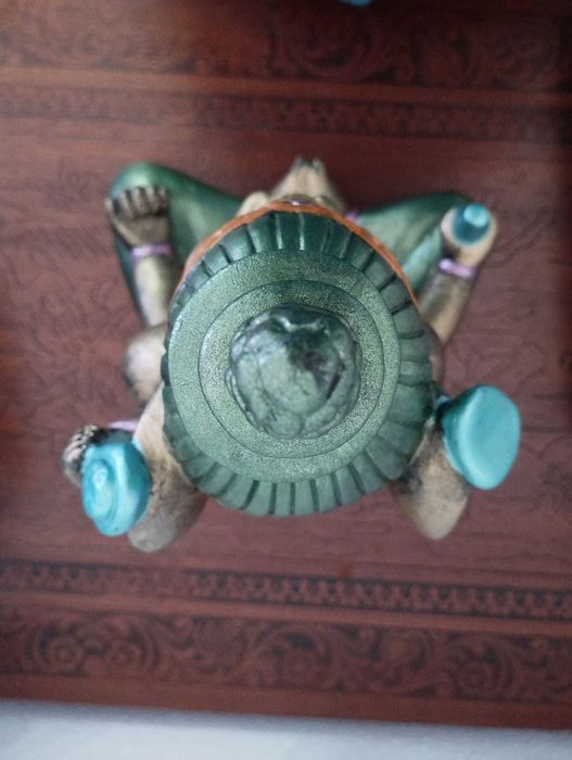 Estátua do Deus Ganesha Pintada à mão