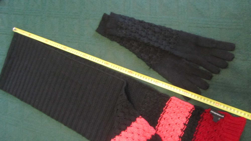 Шарф,шерсть -''ARMANI'',оригинал+ длинные перчатки.