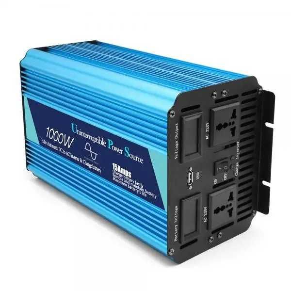 Инвертор 2000/1000W с зарядкой 12/220v ЧИСТЫЙ СИНУС БОЛЬШОЙ ИБП ДБЖ