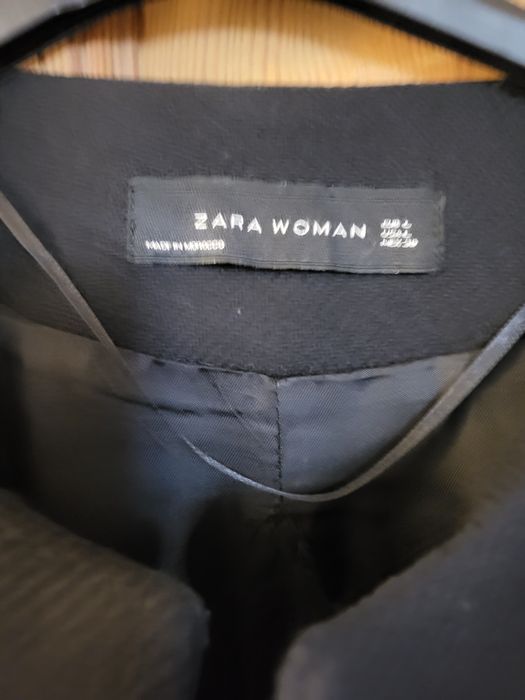 Zara płaszcz czarny M ,L