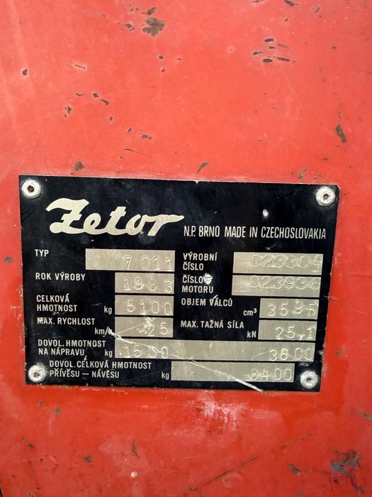 Ciągnik Zetor 7011