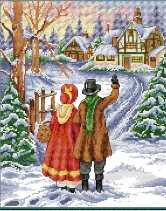 Набір для вишивання хрестиком набор вышивания крестом Дорога додому