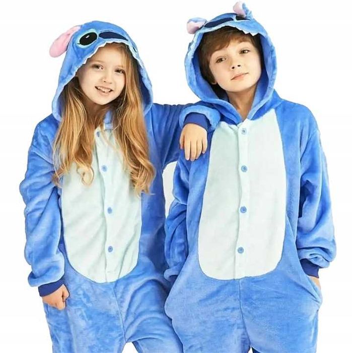 Strój Kigurumi piżama Stitch kostium na bal przebierańców rozm.116/122