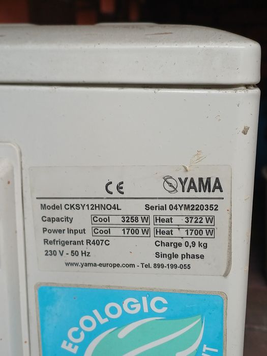 Sprzedam klimatyzację YAMA