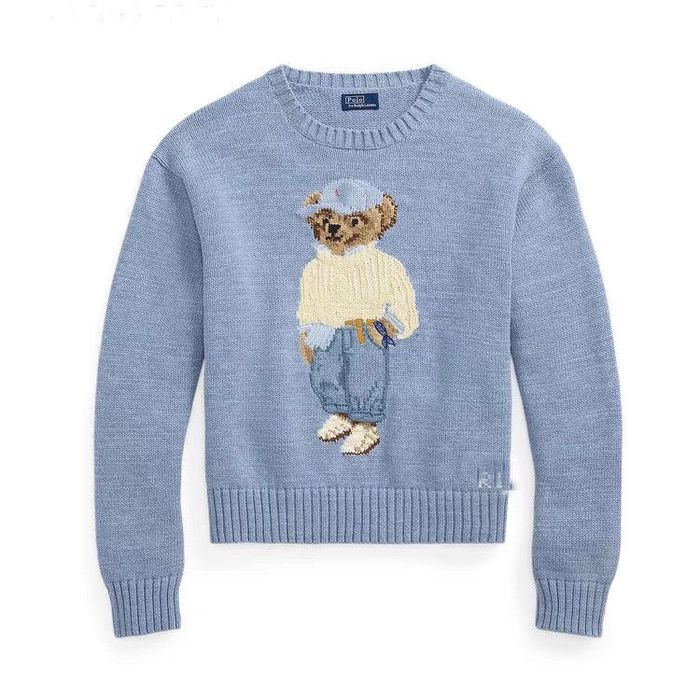 Светр Polo Ralph Lauren голубого кольору / светр поло ральф лаурен