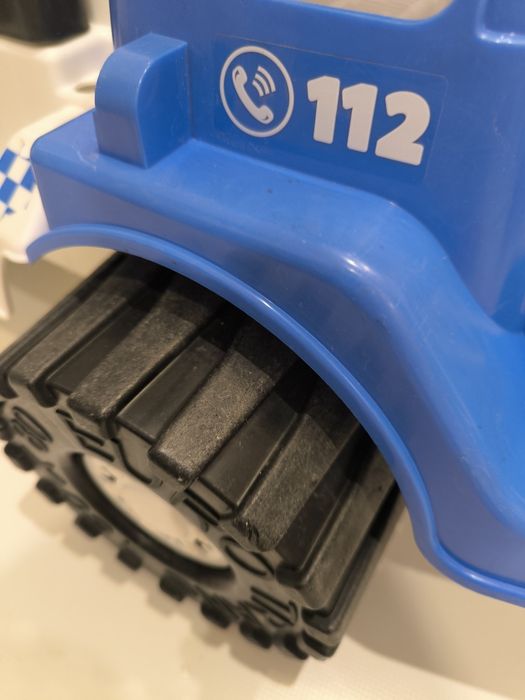 Auto policyjne zabawka, puszcza bańki