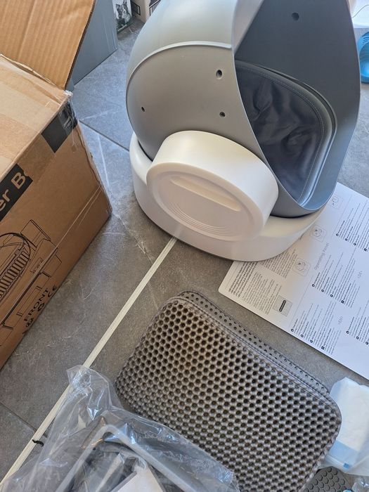 Jummico Elektryczna kuweta dla kota otwarta, sterowanie za pomocą aplikacji, 15 dni