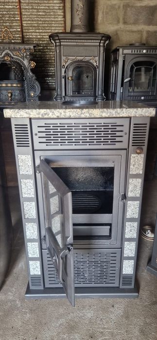 Vendo salamandra a lenha ventilada muito boa