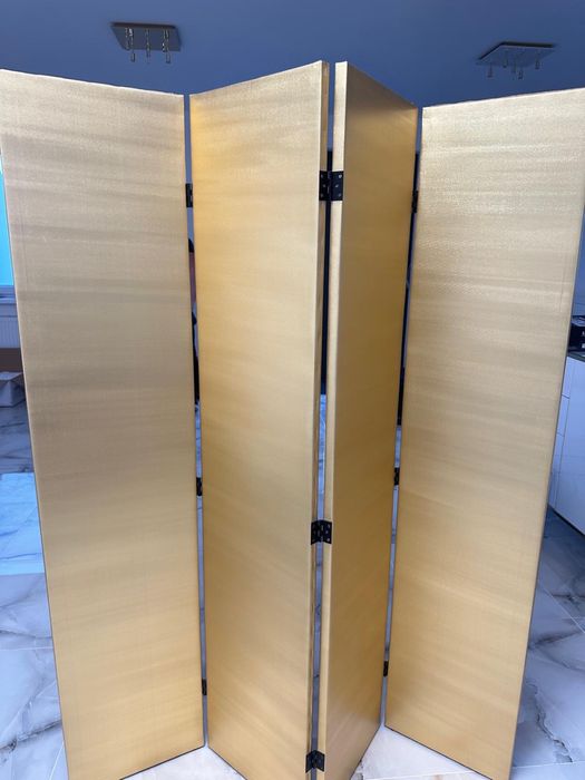 Parawan pokojowy FEEBY Złoty,dwustronny, 145x 170, 4-cześciowy