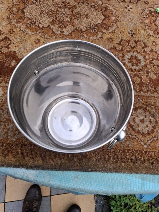 Balde de gêlo em inox para garrafas de champagne