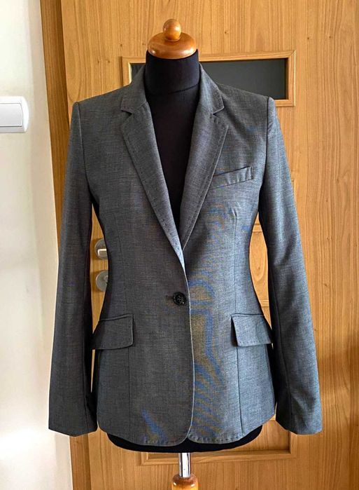 Żakiet marynarka szara matura H&M roz.36