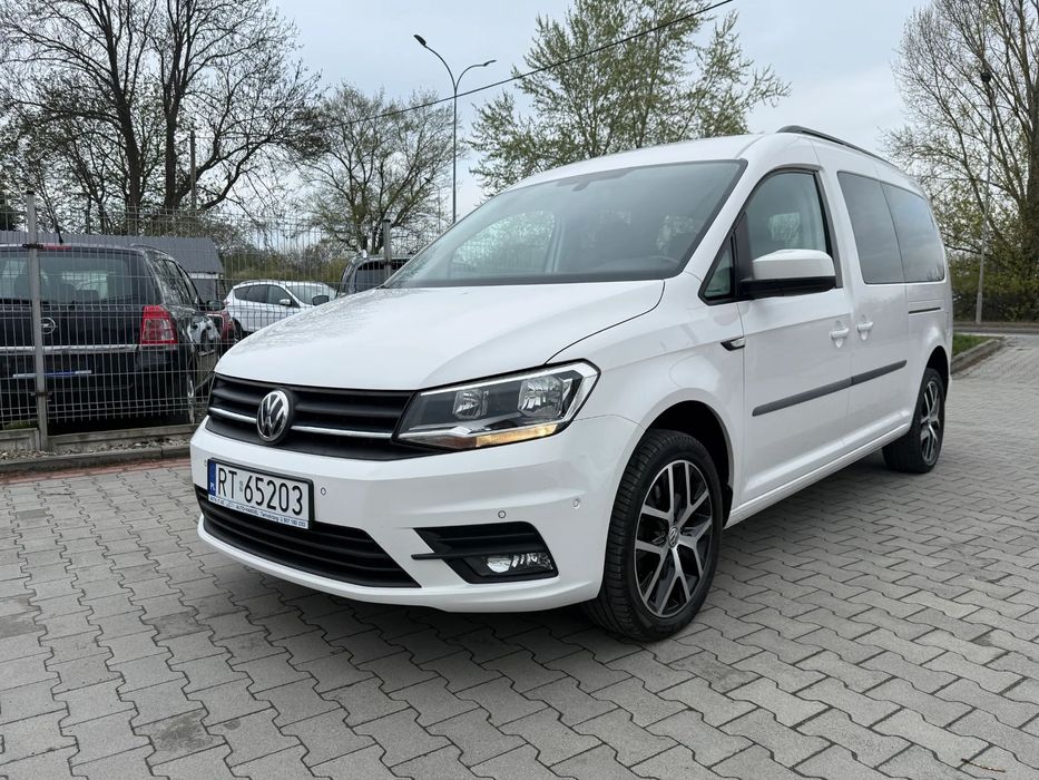 Volkswagen Caddy BEZWYPADKOWY * navi * automat * 7 osób * serwis * zarejestrowany