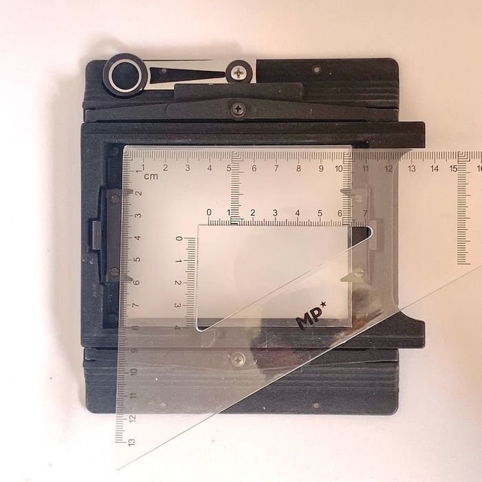 Visor de foco Graflex 3x4 polegadas | Ground Glass Focusing Screen Back | Artigo Raro