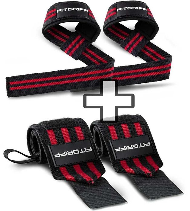 Комплект Бандаж Fitgriff для фитнеса,силовых тренировок,бодибилдинга