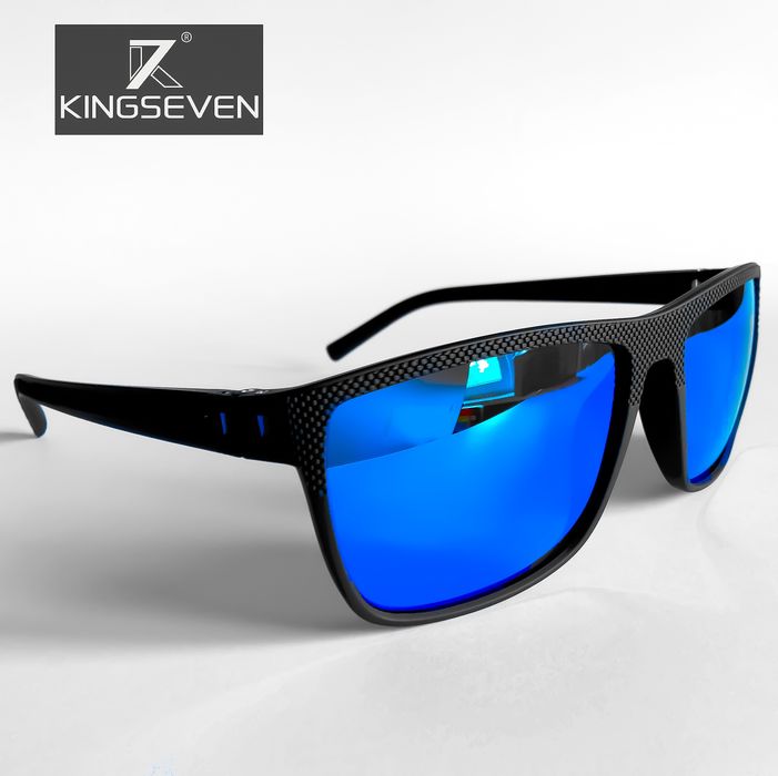 OKULARY PRZECIWSŁONECZNE Polaryzacyjne Dark Blue/Black Sportowe NERDY.
