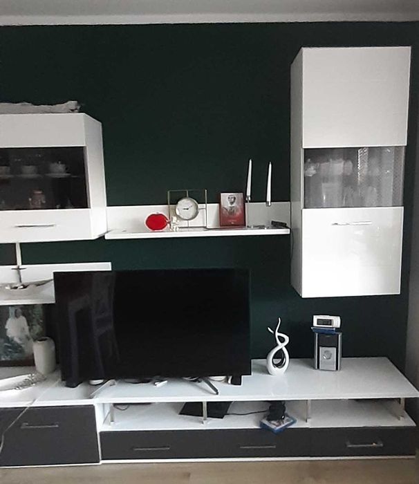 Blek red white zestaw mebli