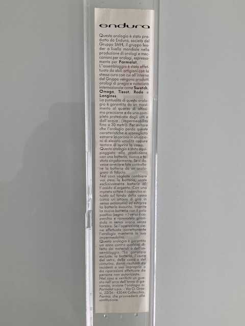 Relógio Swatch Parmalat