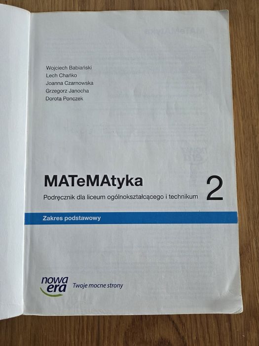 Matematyka 2 zakres podstawowy