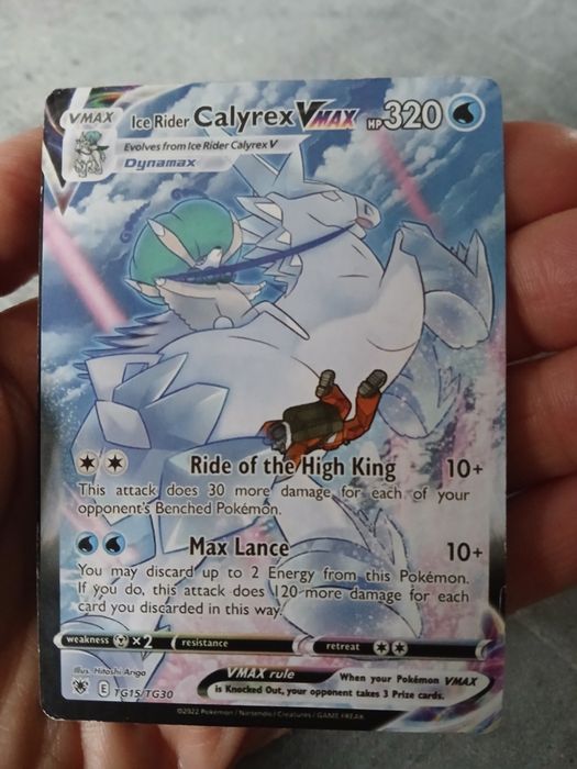 Karta Pokemon Ice Rider Calyrex Vmax HP320