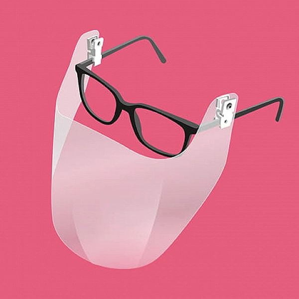 Przyłbica pod okulary SMART SHIELD – 2 szt.