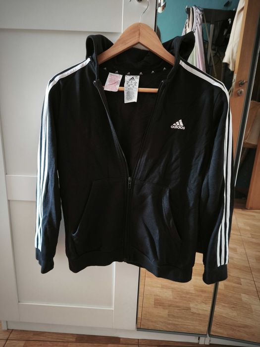 Casaco de fato de treino da Adidas preto/ 11-12 anos