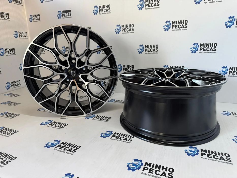 Jantes Fox FX9 em 18 (5x120) Preto e Polido
