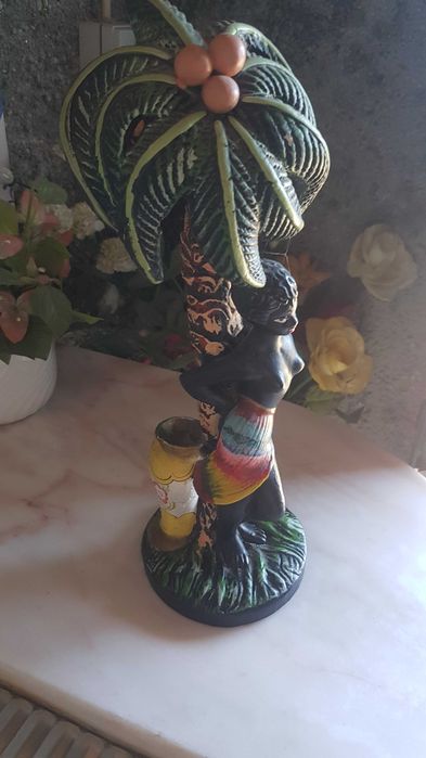 Arte Africana - 1 Estatueta - em loiça