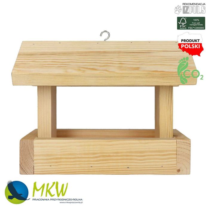 Comedouro educativo Faça Você Mesmo modelo DREWNIANY ECO DIY MKW