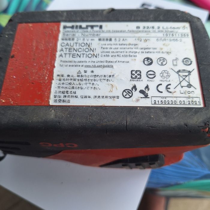 Akumulator Hilti B22 5.2