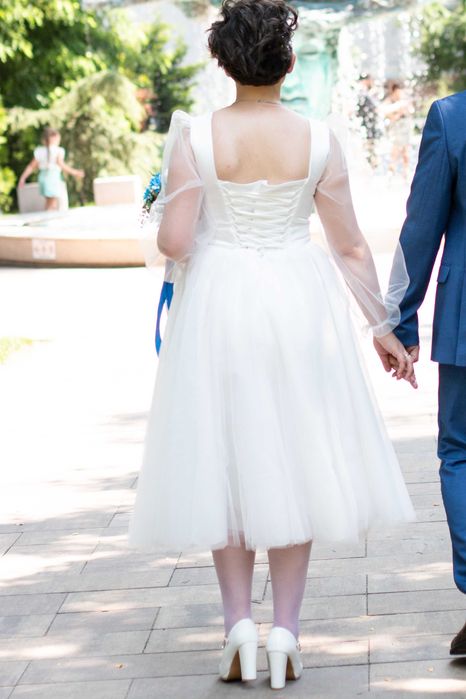 Свадебное платье/ платье для росписи б/у