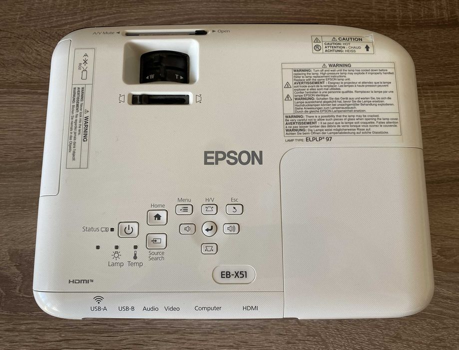 Яскравий проектор Epson EB-X51 (3800 Lm) • Для шкіл та бізнесу