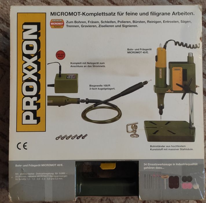 Proxxon Micromot 40/E frezarka ze stojakiem