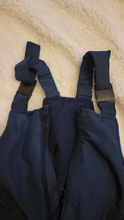 Лижні сині  штани(напівкомбінезон) дівчачі Lupilu 110-116