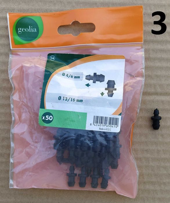 Acessórios Sistema de Rega – microtubo de 4-6 mm