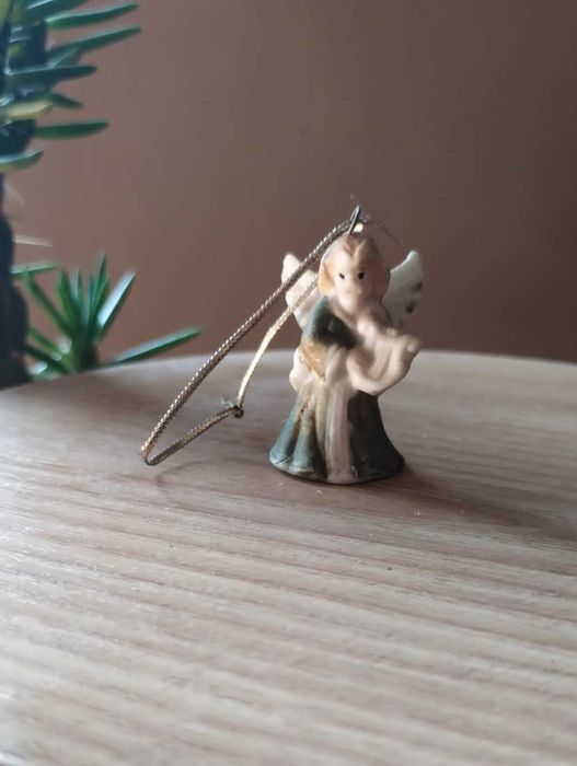 figurka Aniołka, Aniołek z harfą, złoty Aniołek