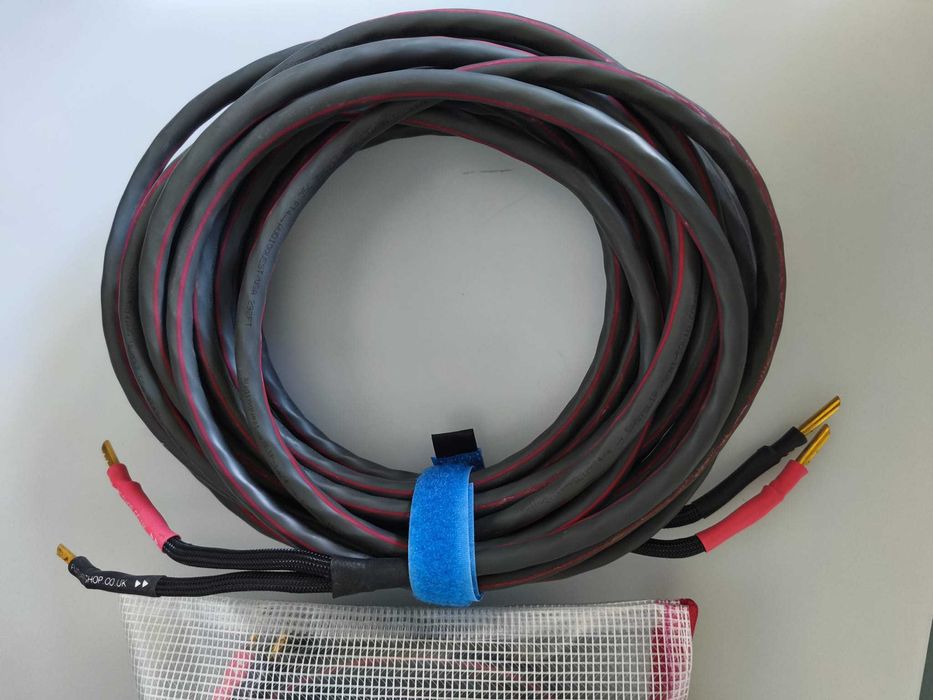 Cabos Colunas AudioQuest FLX/SLiP 14/4 – 2x10m – Bananas AQ Originais
